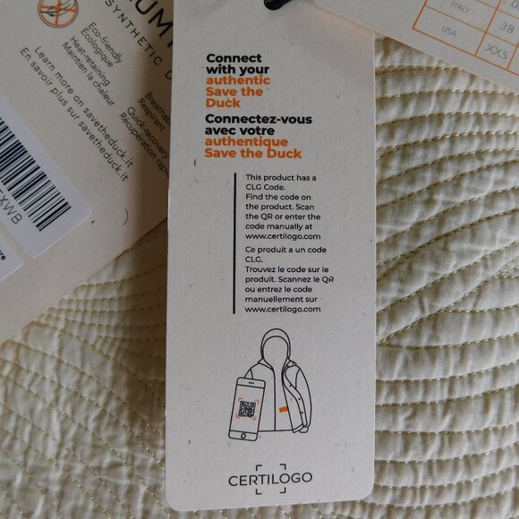 NWT Save The Duck Iris NLA Carly style navy Plumtech vegan down puffer jacket M - Picture 7 of 16